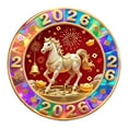 thumbnail image 1 of Imán para nevera con el Año del Caballo, acrílico plano 2D, decorativo para aires acondicionados Estilo D, 1 of 9