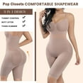 thumbnail image 3 of Pop Closets Shapewear for Women Tummy Control Seamless Bodysuit Slim Full Body Shaper Fajas Colombianas Waist, 3 of 6