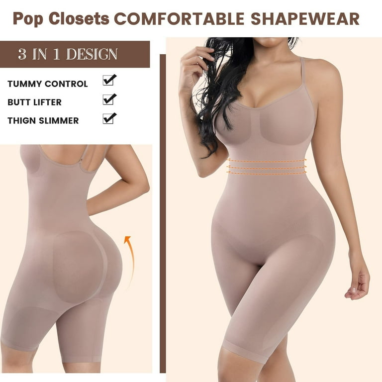 Pop Closets Women Shapewear Butt Lifter Body Shaper Seamless