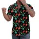 thumbnail image 1 of Camisas Para Hombre Manga Larga Regular Fit Hombres manga corta primavera verano casual impreso camisas top blusa camisas (Black, S), 1 of 7