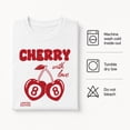 thumbnail image 6 of Cherry 8 Ball Graphic T-Shirt, Retro Red Fruit Print Unisex Tee, 6 of 9