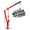 Red, variant on Pinypikaka Hydraulic Pickup Truck Crane, 2000lbs Capacity, 5in-80in Lift, 360° Swivel Folding Truck Jib Engine Hoist Crane