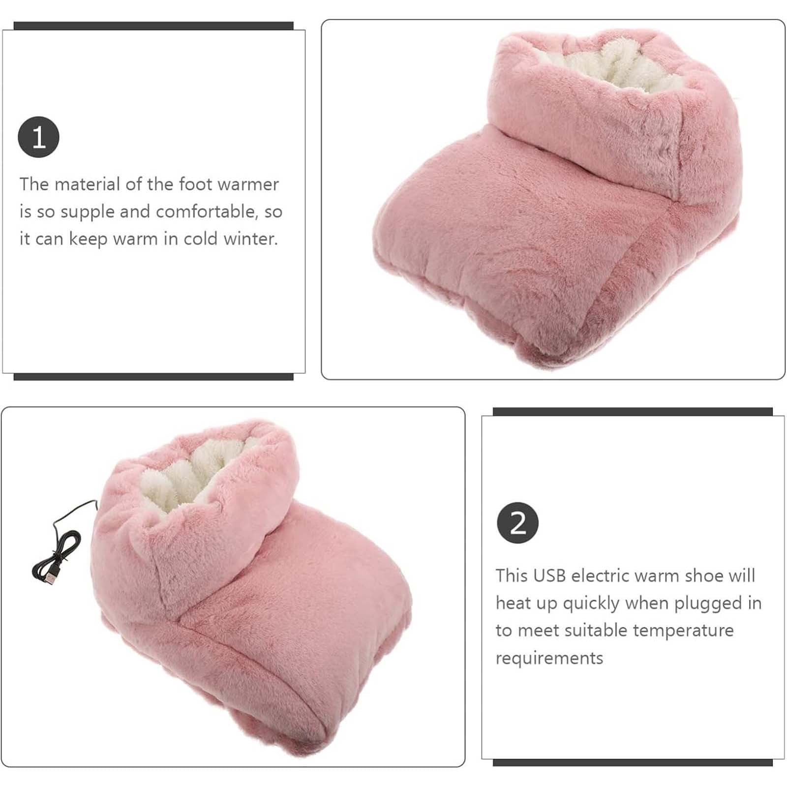 Banghong Foot Warmer,Feet Warmer, Heating Pad for Feet,Electric Foot Warmer,Heated Slippers for Women Men,Under Desk Foot Warmer for Cold Feet,Foot Warmer for Bed Home Bedroom