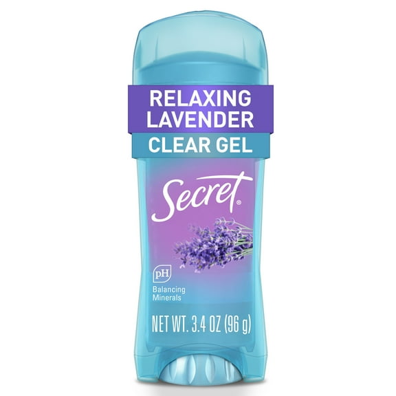 Secret Clear Gel and Deodorant for Women, Refreshing Lavender, 3.4 oz