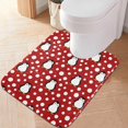 thumbnail image 2 of Coolnut Penguin High Absorbent U-Shaped Contour Toilet Rugs Machine Washable,24"x20", 2 of 7