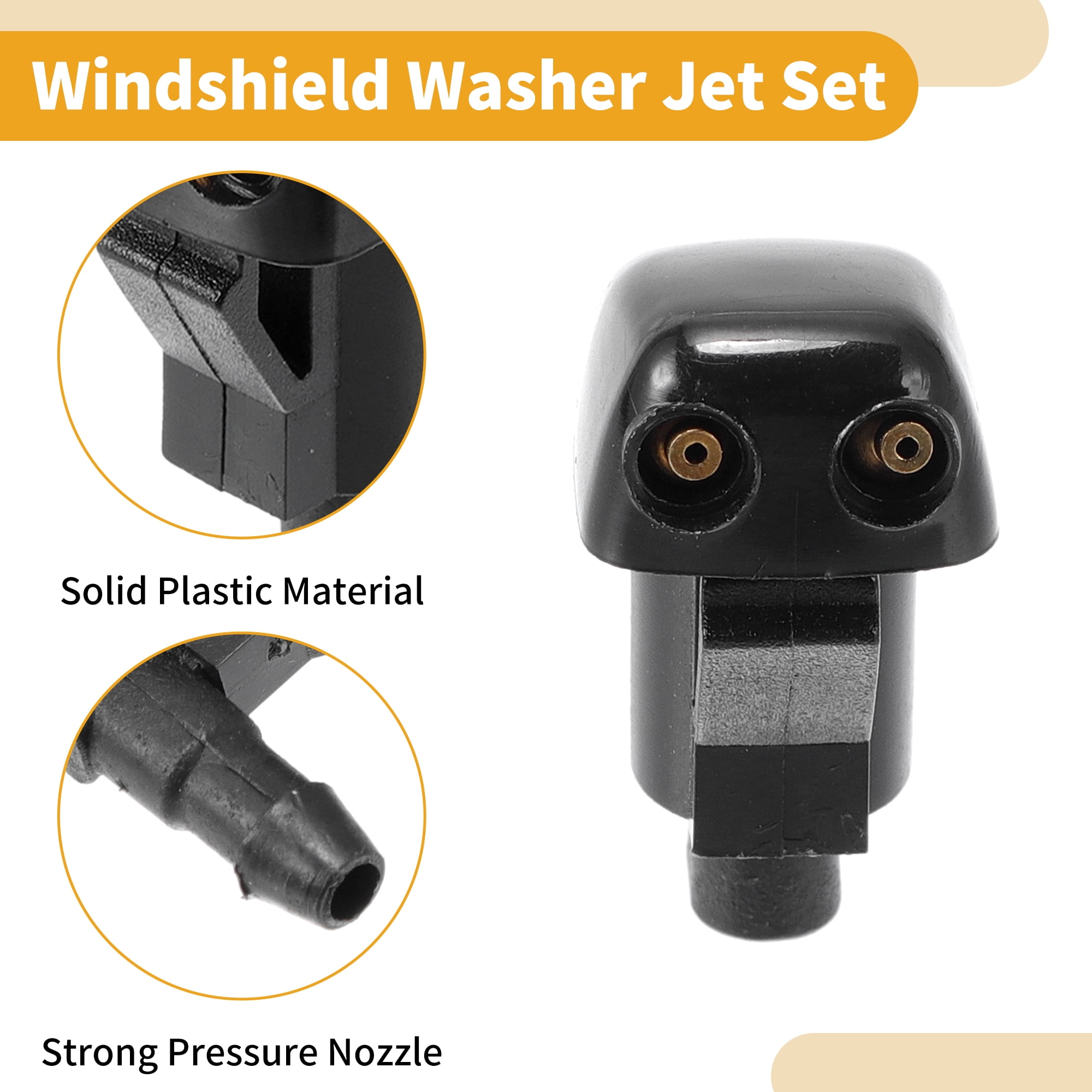 Unique Bargains Windshield Washer Nozzle Kit for Toyota Tacoma 2005-2015