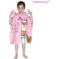 thumbnail image 2 of Hooded Kids Beach Towels - Toddler Bath Towel Girls Swim Cover-ups for Ages 1 to 6 Kids Pool Towels Quick Dry Lightweight Soft Microfiber Poncho Towel (Unicorn), 2 of 4