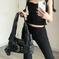 thumbnail image 2 of Retro Inspired Black Shoulder Bag With Unique Designs Underarm Bags Handbag For Fashion Women Seeking A Stylish Styles, 2 of 2