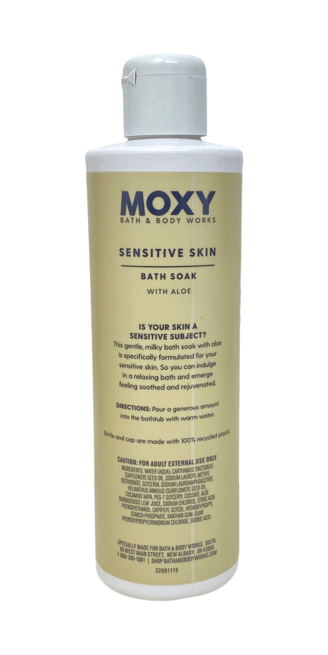 Bath & Body Works Moxi Sensitive 2 Bath Soaks with a Peach Gardenia Mini Soap