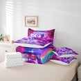 thumbnail image 5 of Feelyou Dreamy Cartoon Unicorn Twin Bedding Sets 7-Piece for Kids, Kawaii Magic Animal Bedding Comforter Set, Love Heart Reversible Sheet Sets, Microfiber Bedroom Decor, 5 of 7