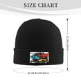 thumbnail image 3 of ZICANCN Practical Airplanes Cars Trucks Knit Beanie Hat, Winter Cap Soft Warm Classic Hats for Men Women, Black, 3 of 8