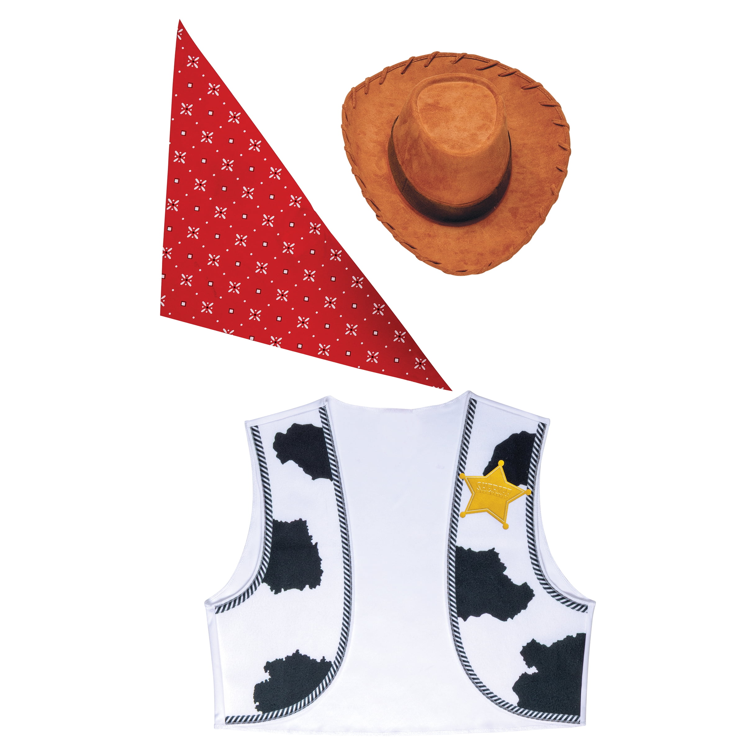 Disney Toy Story Woody Halloween Costume Kit for Adults, Adult One Size, by Disguise