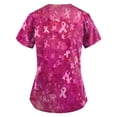 thumbnail image 2 of NAMTYQX Breast Cancer Awareness Shirts Short Sleeve Shirts for Women Multicolor Size L, 2 of 4