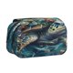 thumbnail image 1 of Disketp Colorful Plant Turtle Estuche de Lápices de Doble Capa con Tapa Abatible y Cremallera, Organizador Escolar para Adolescentes y Adultos, 1 of 7