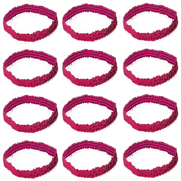 12 Diademas de Lentejuelas Elásticas Diademas de Moda Brillantes para Chicas Adolescentes Damas Ormromra CPB-DE-LYY870-10