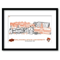 Oklahoma State Cowboys 11" x 14" Framed Campus Wall Art Collage