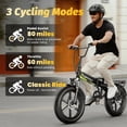 thumbnail image 3 of DriftGod Folding Ebike, 48V20AH Removable Battery, Long Range, 20" Fat Tire for Adults, Dirt Sand All Terrain Commuter, 3 of 8