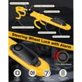 thumbnail image 2 of Cerradura de Volante con Alarma ELECTOP 113dB, 1.75 kg, Amarilla, 2 of 7