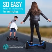 Gyroor Warrior 8.5 inch All Terrain Off Road Scooter with Bluetooth Speakers and LED Lights,Self Balancing Scooter for Kids ages 6-12 and Adults