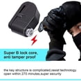 thumbnail image 3 of Candado de disco antirrobo para motocicleta con alarma, candado de disco para motocicleta de 110db para motocicletas, bicicletas y scooters (negro) Hy, 3 of 5