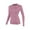 Pink, variant on HongQid Women's Long Sleeve Thermal Underwear Lightweight Baselayer Shirt Women Clothing Comfort Winter Tops