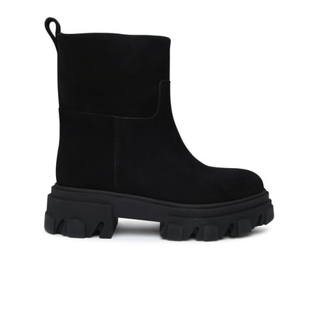 

GIA BORGHINI Woman Stivaletto In Suede Nero