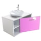 thumbnail image 1 of Gabinete Baño Moderno Monomando Contra Lavabo Ovalin ensamblado Rosa, 1 of 8