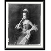 Historic Framed Print, [Dorothy (Quincy) Hancock, three-quarter length portrait, seated, facing left], 17-7/8" x 21-7/8"