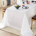 thumbnail image 4 of DEELLEEO Rectangle Satin Tablecloth Wedding Table Cloth White Black for party Birthday Events Banquet Decor Home Dinner Tablecloths, 4 of 7