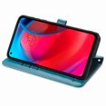 thumbnail image 4 of Funda de poliuretano con relieve de perro y gato para Motorola Moto G Stylus 5g, color azul, 4 of 5