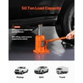 thumbnail image 2 of VEVOR Hydraulic Bottle Jack 50 Ton Manual High Lift Automotive Car Repair Shop, 2 of 9