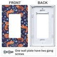 thumbnail image 3 of Yayeee Rocker Switch Wall Plate 2-Gang 4.7"x4.6" Home Decorative Outlet Cover, Red Panda Pattern, 3 of 6
