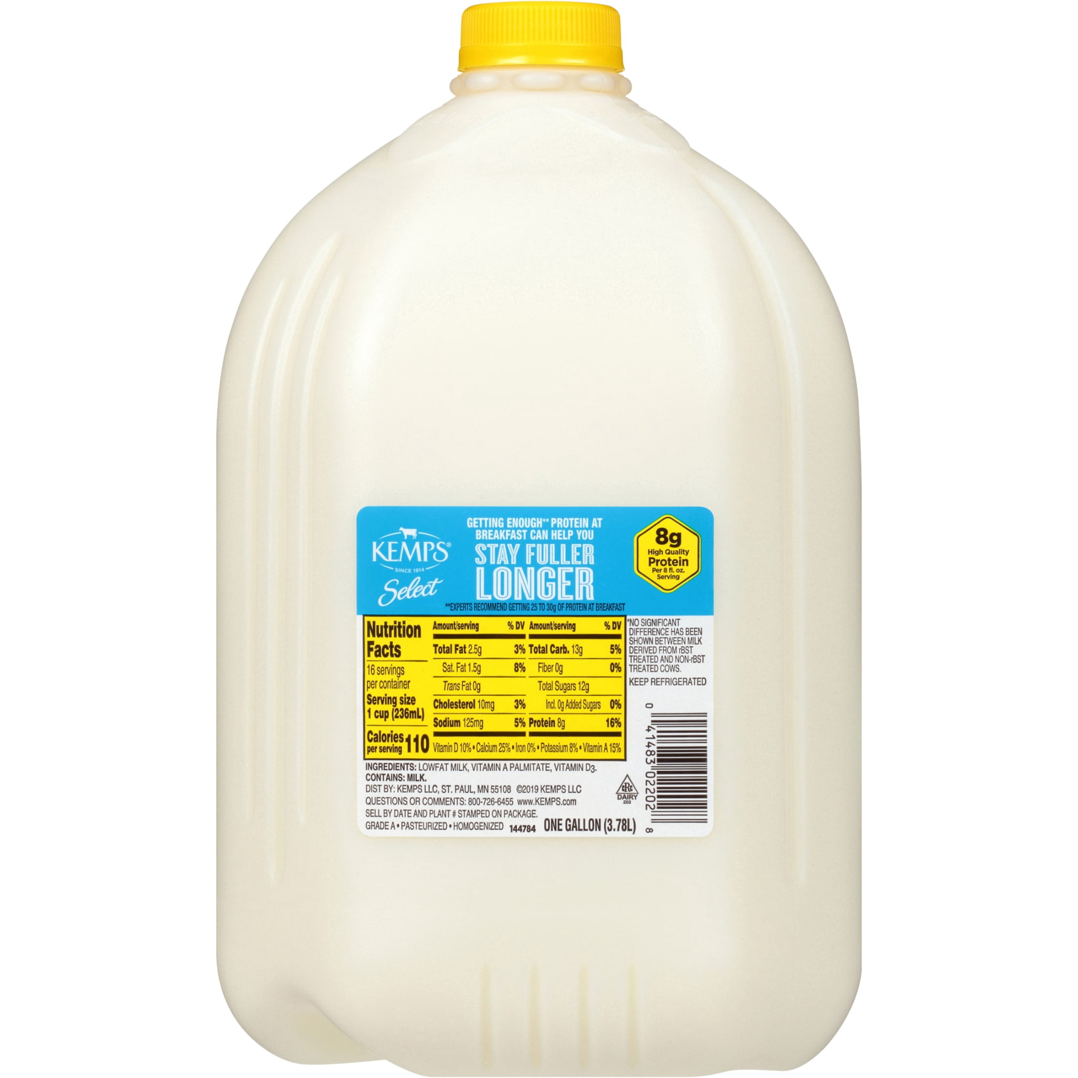Kemps Select 1% Lowfat Milk, Gallon