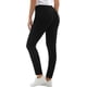 thumbnail image 3 of Jeans elásticos ajustados de tiro medio de color con bolsillo real de 98% algodón de color para mujer (estándar y grande) Black-butt Lift6, 3 of 5