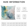 thumbnail image 5 of Acheng Gold and Blue Abstract Art Plush Pillowcase 1 Piece White, 5 of 5