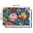 thumbnail image 6 of Pioneer Flower Floral Print Pattern Summer Placemats Table Placemats Set Of 4-Linen Kitchen Washable Placemats Table Mats 12x18 Inch Non-Slip Heat Resistant, 6 of 6