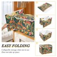 thumbnail image 2 of Yayeee Collapsible Cube Storage Bin with Lid Fabric Closet Decorative Basket with Handles, Floral Mushroom, 2 of 7