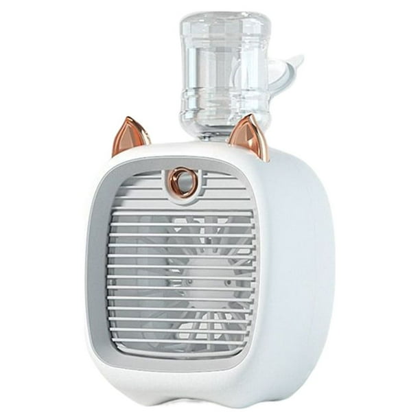 Matsuzay Ventilador de rociado Refrigeración Recargable Viento fuerte Acondicionamiento de agua Ventiladores de escritorio Forma única Electrodomésticos gris 1