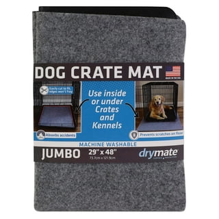 Bom Garoto Portable Pet Mat - 46.5 x 33 Inch Cat and Dog Mat for Crate Bed,  Dog Cage, Fireside or Camping! Waterproof Dog Beds for Medium Dogs and