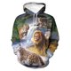 thumbnail image 3 of Sudaderas con capucha con estampado de leopardo y animales para hombre, sudaderas de moda, sudaderas de diseñador, ropa de calle de gran tamaño, abrigos para hombre, 3 of 5