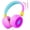 Pink, variant on Owliwise Kids Headphones Wired with Mic, 85/94dB Safe Volume Limit, Foldable Over Ear, Tangle-Free Cord & Sharing Port, Wired On-Ear Headset for School, Tablet, Travel - Boys & Girls, Blue