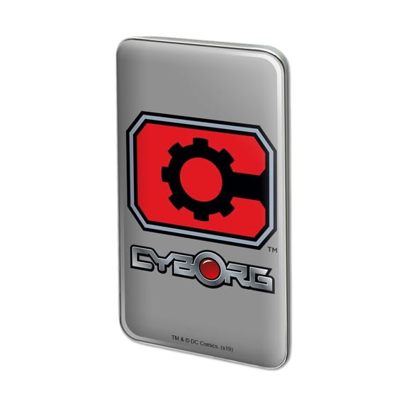 Justice League Cyborg Logo Metal Rectangle Lapel Hat Pin Tie Tack Pinback