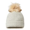 thumbnail image 2 of Columbia Womens Pom Pom Winter Beanie Hat Ivory O/S, 2 of 2
