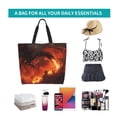 thumbnail image 6 of Disketp Fiery Dragons Castle Attack Tote Bag for Women, Handbag Shoulder Tote Bag, for Shopping and Travel, 6 of 8