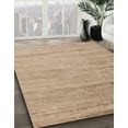 thumbnail image 3 of Ahgly Company Machine Washable Indoor Square Abstract Tiger Orange Brown Area Rugs, 6' Square, 3 of 7