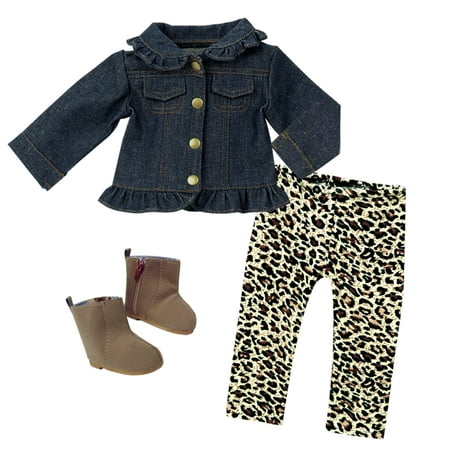 Image of Sophia’s Jean Jacket Leggings and Boots Set for 18 Dolls