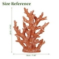thumbnail image 3 of Unique Bargains Artificial Coral Decor Coral Decorations for Aquarium Resin Coral Ornaments 7.48"x2.36"x9.45" Orange, 3 of 6