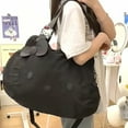 thumbnail image 1 of Black Hello Kitty One Shoulder Crossbody Bag Large Capacity Tote Bag Handheld Student Female Short Distance Travel Bag, 1 of 6