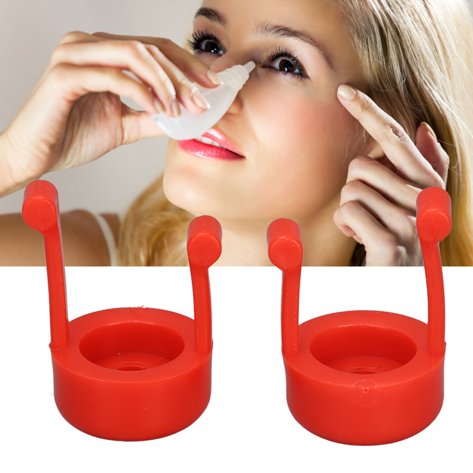 Autodrop Eye Guide, 2 PCS Eye Drop Guide One Handed Operation Auxiliary