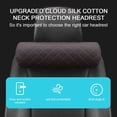 thumbnail image 3 of Soft PU Leather USr Seat Headrest Memory Foam Pillow Cushio✨a Protect Rest US S1Y6, 3 of 8